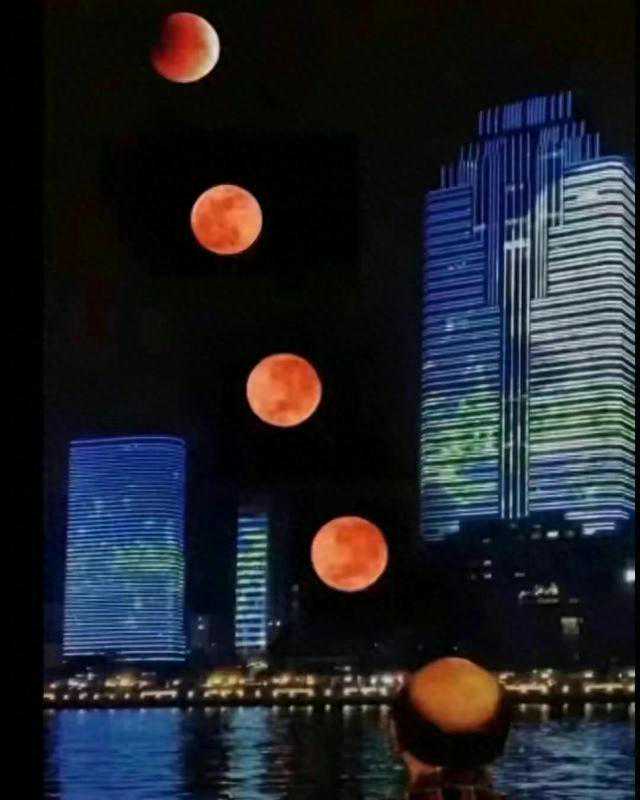 "环金穿月"上演！昨天晚上的上海外滩堪比春运！全是人民币的味道